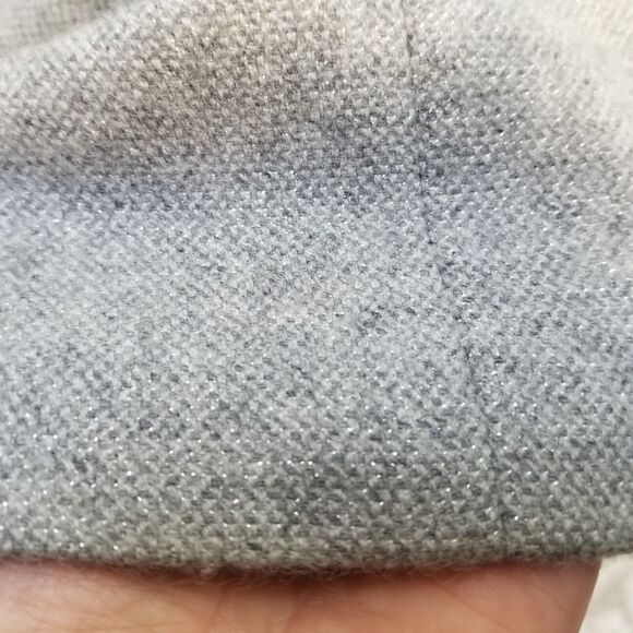 Ralph Lauren Black Label Cashmere Bl Sheath Dress Sparkly Gray Scoop Neck Sz 4 - Picture 7 of 10